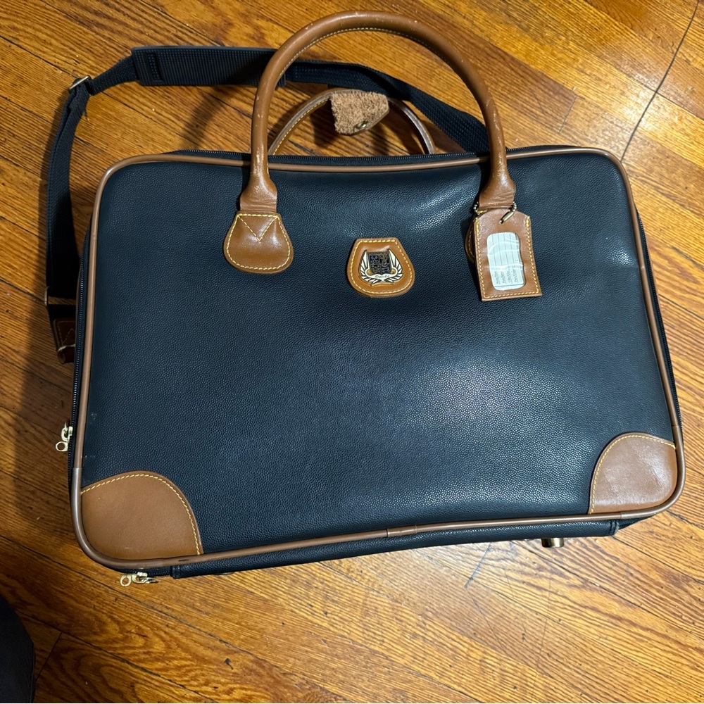 Elegant Black and Brown Men's Briefcase